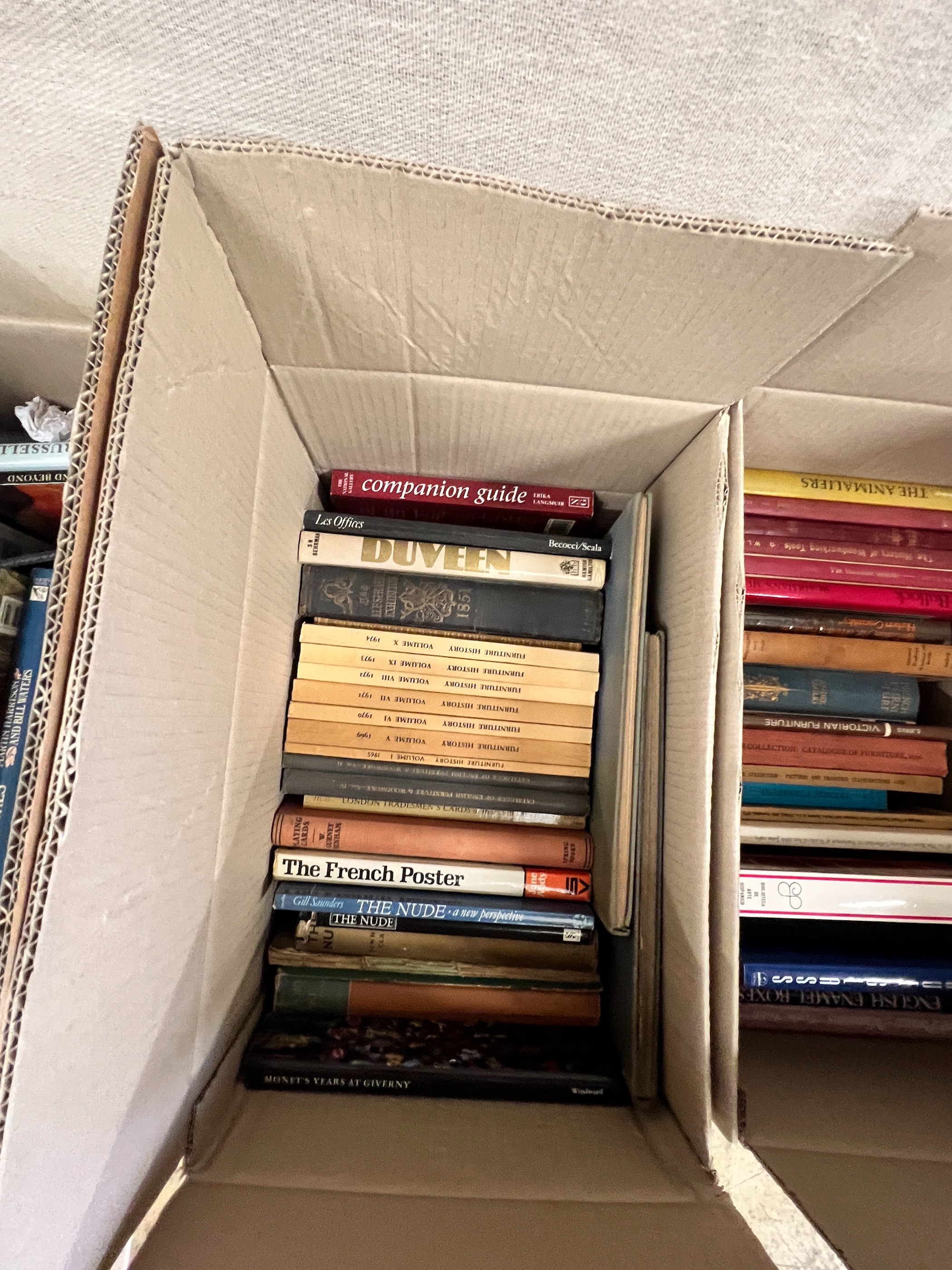 Six boxes of assorted books, mainly fine art reference